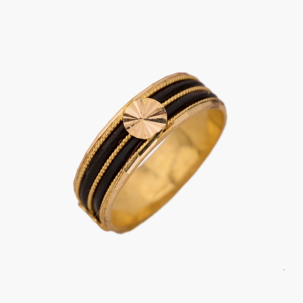 Brass 98% Golden Cocktail Ring design, Size: 17.7mm